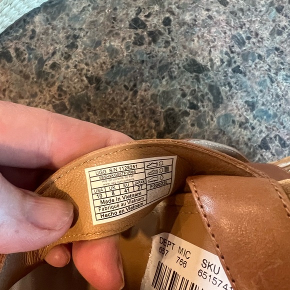 UGG heel sandals strappy SZ 10 NWT - Picture 11 of 11